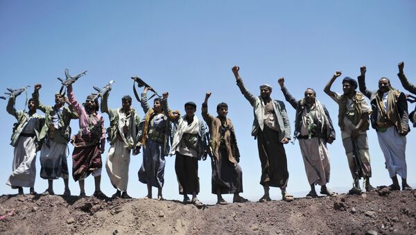 Шиитские повстанцы в Йемене, архивное фото