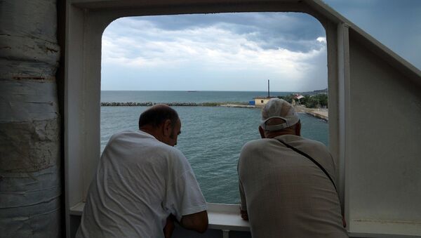 Паромная переправа через Керченский пролив. Архивное фото