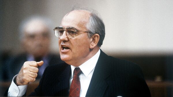 Михаил Сергеевич Горбачев выступает на I съезде народных депутатов СССР
