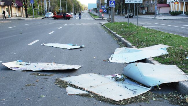 Артиллерийский обстрел Донецка. Архивное фото