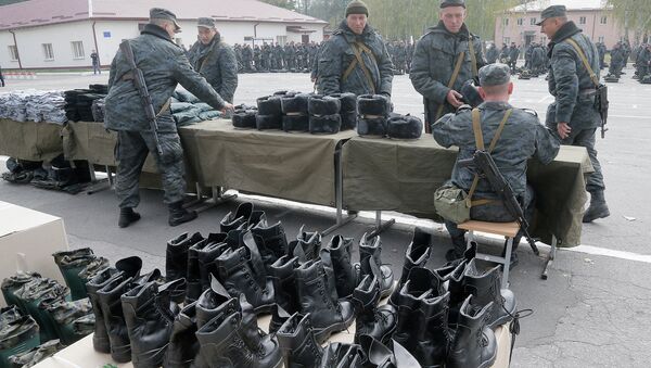 Украинские солдаты. Архивное фото
