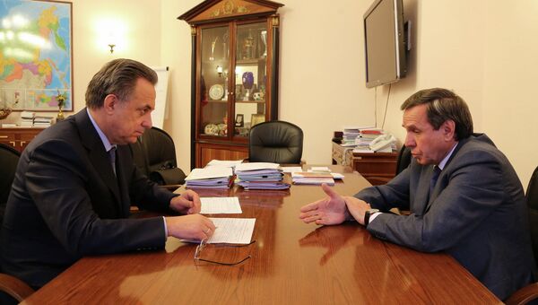 Министр спорта РФ Виталий Мутко и губернатор Новосибирской области Владимир Городецкий