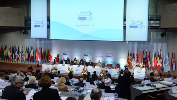 Сессия Парламентской ассамблеи Организации по безопасности и сотрудничеству в Европе. Архивное фото (ОБСЕ) в Женеве