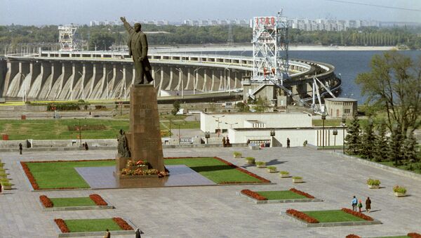 Памятник В.И. Ленину в Запорожье. Архивное фото