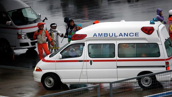 Гонщик Формулы-1 Жюль Бьянки доставлен в больницу после аварии на Гран-при Японии