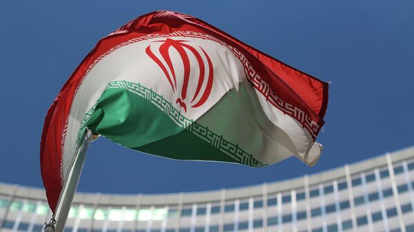 Иранский флаг в Вене, архивное фото