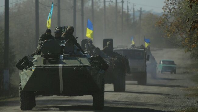 Украинские военные в Дебальцево. Украина, 6 октября 2014