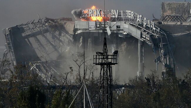 Бои за аэропорт Донецка, архивное фото