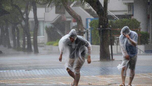 Тайфун Вонгфонг в Японии