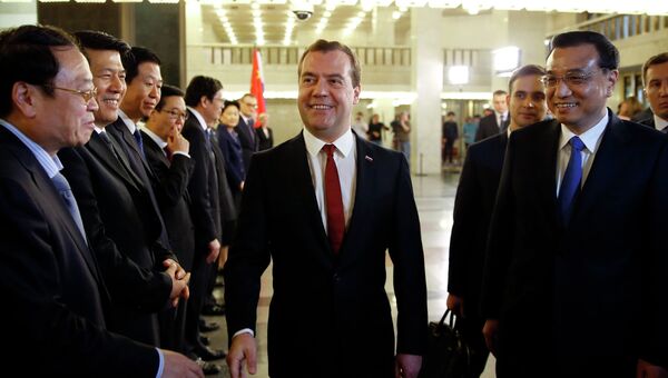Встреча Д.Медведева с Ли Кэцяном. 13 октября 2014