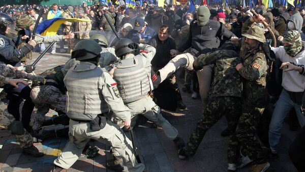 Беспорядки у здания Верховной Рады Украины, 14 октября 2014 года