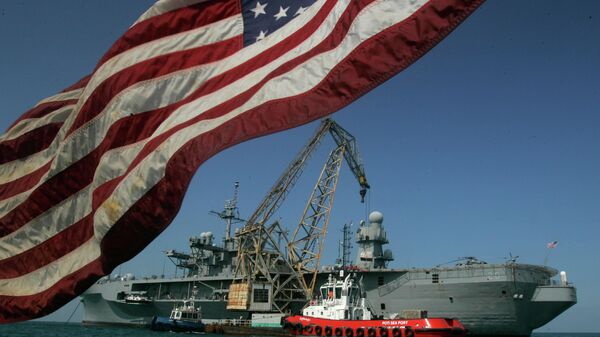 Штабной корабль ВМС США. Архивное фото