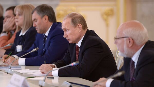 В.Путин на заседании СПЧ. Архивное фото