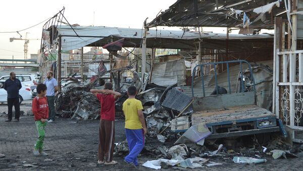 Последствия взрывов в Ираке 14 октября 2014