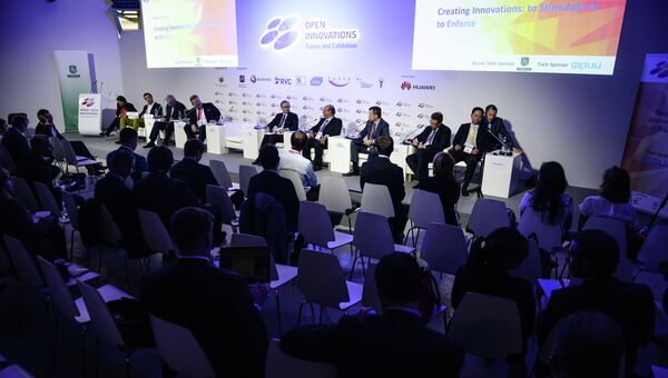 Участники на III Московском международном форуме Открытые инновации - 2014 в Москве