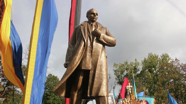 Открытие памятника С. Бандере во Львове