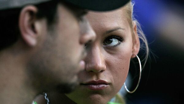 Испанский певец Энрике Иглесиас и российская теннисистка и фотомодель Анна Курникова. 2004 год
