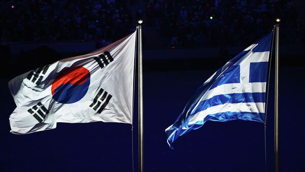 Флаг Республики Корея - хозяйки Олимпиады-2018. Архивное фото