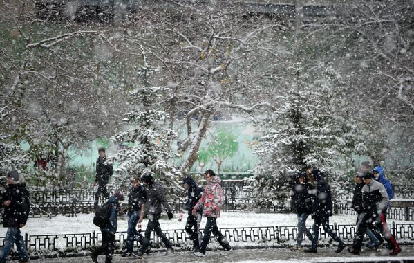 Первый снег в Екатеринбурге