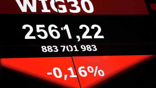 Индекс фондового рынка на Варшавской фондовой бирже. 16 октября 2014