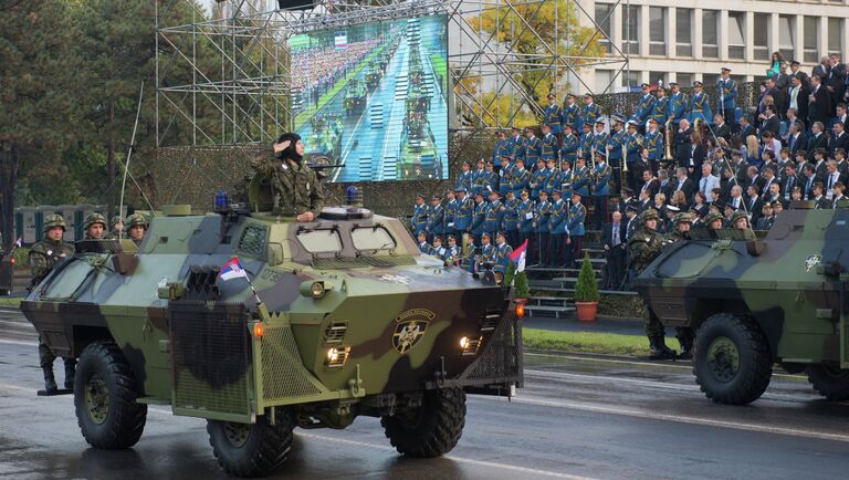 Военный парад в честь 70-летия освобождения Белграда