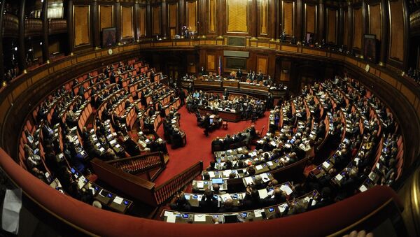 Заседание парламента Италии в Риме. Архивное фото