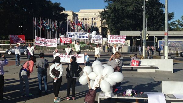 Мирная акция против насилия и несправедливости на Украине прошла в Женеве