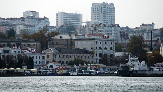 Города России. Севастополь. Вид. Архивное фото.