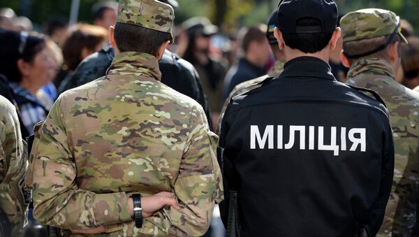 Сотрудники правоохранительных органов Украины, архивное фото