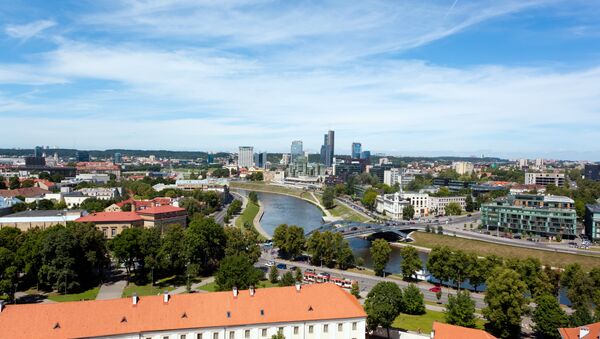 Вид Вильнюса. Литва. Архивное фото