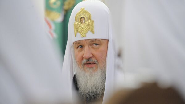 Патриарх Московский и Всея Руси Кирилл на заседании Священного Синода Русской Православной Церкви