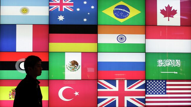 Флаги стран G20. Архивное фото