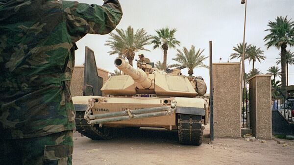 Американские танки в Багдаде. Архивное фото