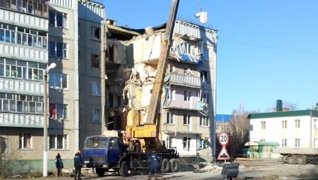 Обрушение дома в городе Данкове Липецкой области. Архивное фото