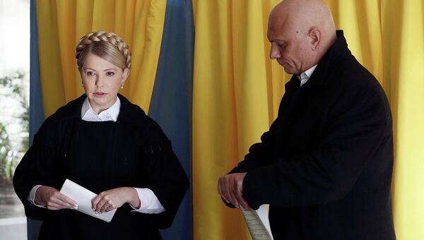 Юлия Тимошенко проголосовала на выборах в Верховную Раду