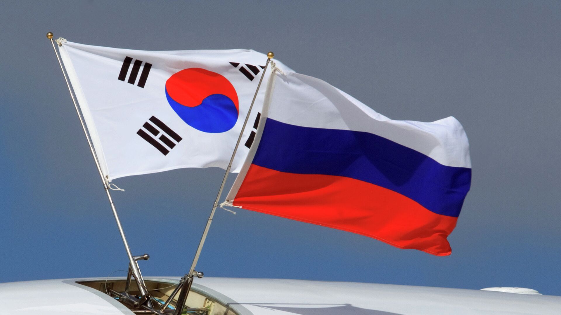 Флаги России и Южной Кореи - РИА Новости, 1920, 19.01.2024