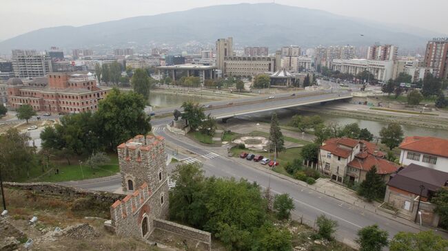 Город Скопье в Македонии, архивное фото