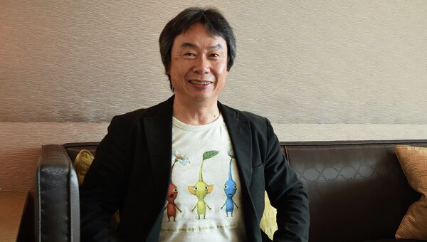 Сигэру Миямото, создатель культовой серии игр Super Mario Bros. Архивное фото