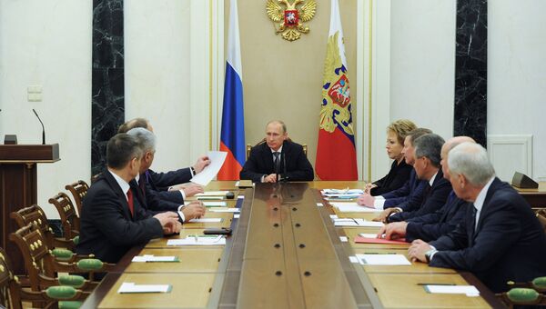 Владимир Путин провел заседание Совбеза РФ