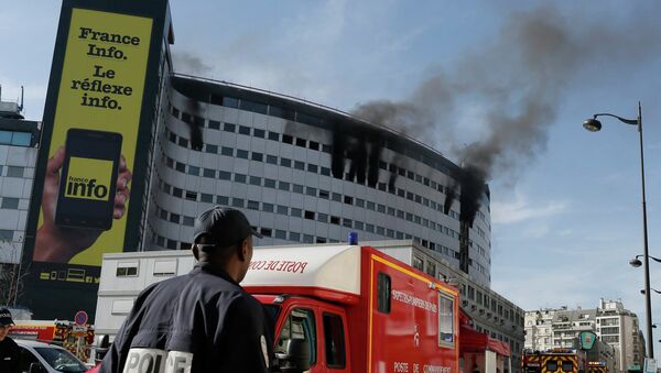 Пожар в Доме Радио в Париже