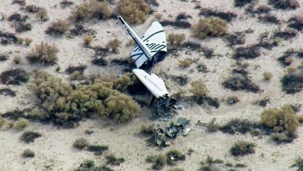 Суборбитальный корабль SpaceShipTwo потерпел крушение при испытании. Архивное фото.