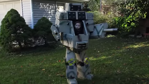 Хэндмейд: костюм робота из Mechwarrior на Хэллоуин