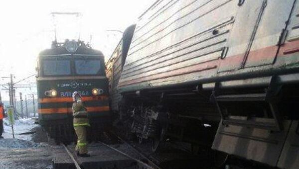 Столкновение поездов возле станции Сабик на Урале