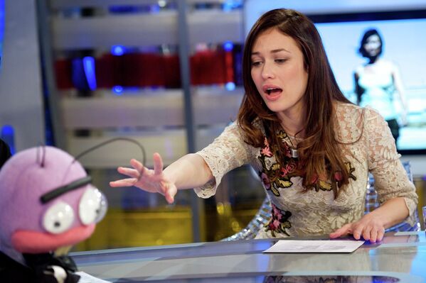 Актриса Ольга Куриленко принимает участие в телевизионном шоу в Мадриде, Испания