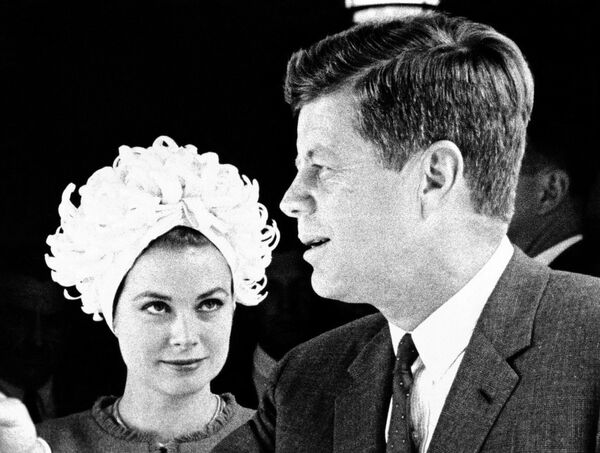 Принцесса Монако Грейс Келли и президент Джон Кеннеди