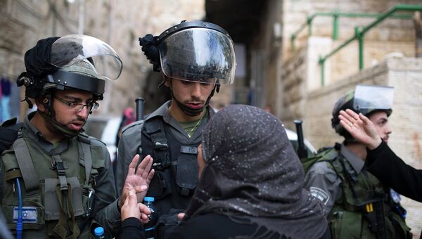 Полиция Иерусалима во время рейда
