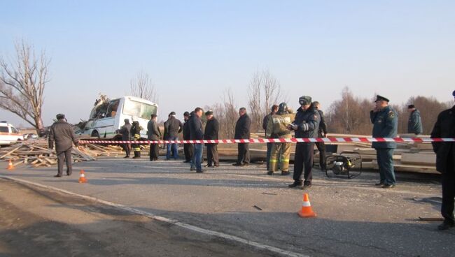 ДТП с грузовиком и пассажирским автобусом в Нижегородской области. Архивное фото