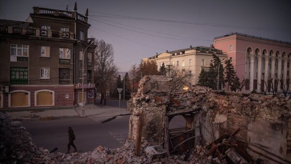 Вид на одну из улиц в Луганске, архивное фото