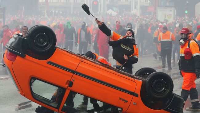 Национальная акция протеста в Брюсселе. 6 ноября 2014