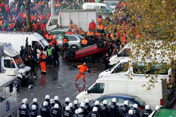 Национальная акция протеста в Брюсселе. 6 ноября 2014 года Национальная акция протеста в Брюсселе. 6 ноября 2014 года
